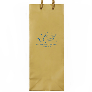 See the stars align with the Written in the Stars Bag. Featuring astrological signs that can be customized, these party bags a prefect to send your guests home with some treats.  Use for wedding favors, birthday sweets, or any other kind of zodiac themed parties.