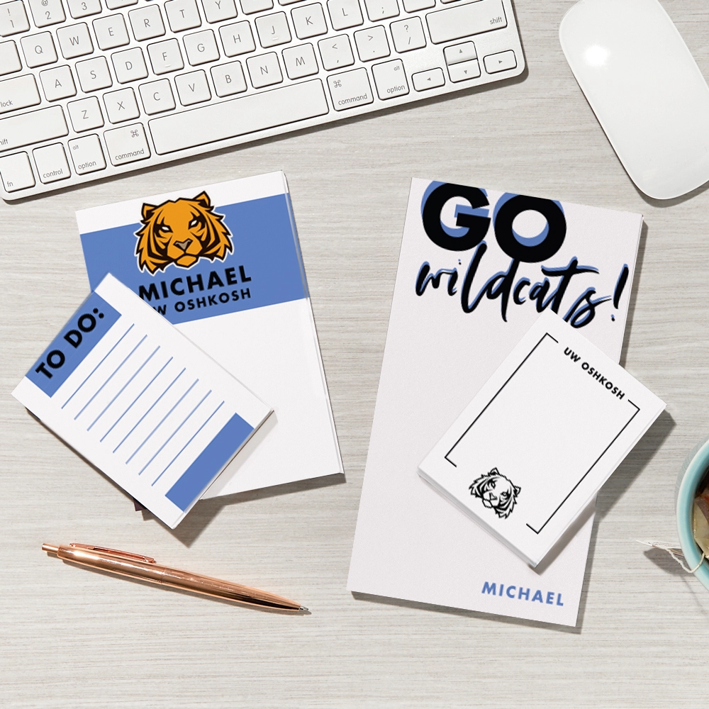 custom mascot note pads and post it notes from For Your Party