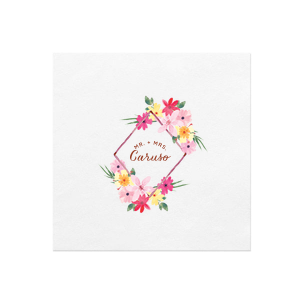 Our beautiful custom White Borderless Custom Photo Cocktail Napkin with Matte Brick Ink Digital Print Colors will impress guests like no other. Make this party unforgettable.