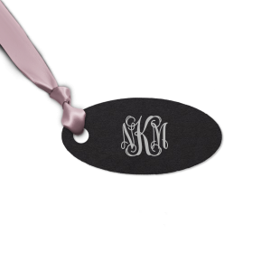 Adorn your gifts with the Elegant Monogram Gift Tag, where regal, scrolling initials form a monogram of distinction. This design exudes sophistication, transforming each present into an extension of refined taste and timeless grace.