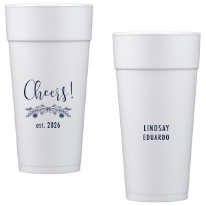 Our Cheers Garland Cup is good for use in Wedding, Floral themed parties and will add that special attention to detail that cannot be overlooked.