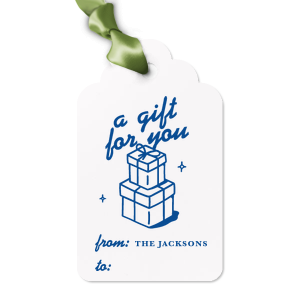 It's time to meet this amazing looking Gift Tag with Presents Script letters and your name on it. Add a final touch on your gift, surprise your loved ones like never before!