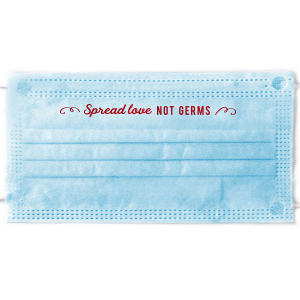 Our custom Navy Disposable Face Mask with Shiny 18 Kt Gold Foil will add that special attention to detail that cannot be overlooked.