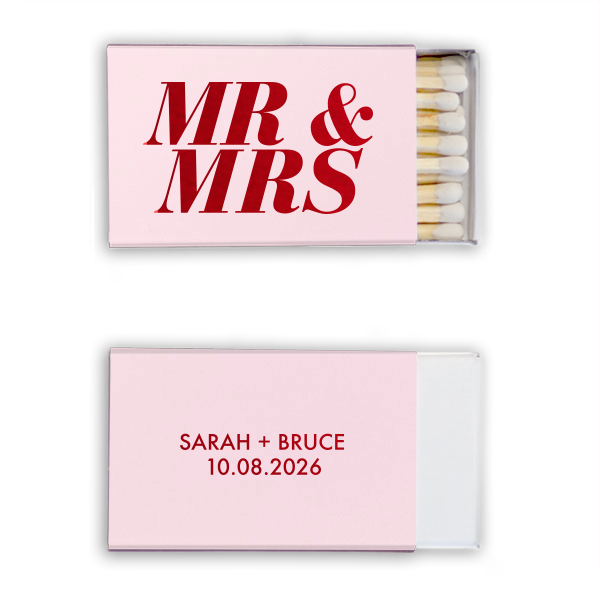 Bold Mr. & Mrs. Matches