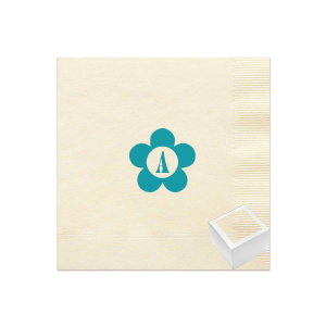 Our custom Disco Night Napkin Reception Set with Floral Initial graphic on it will be a perfect match on someone's next celebration. Choose the perfect Reception Set, stay cool!
