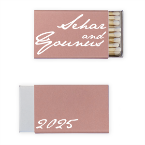 Bold Script Matchbox