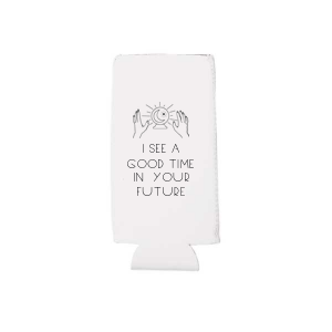 Our personalized Ivory - Natural Round Can Cooler with Matte Black Ink Cup Ink Colors is good for use in Trendy, Floral, Organic themed parties and will make your guests swoon. Personalize your party's theme today.