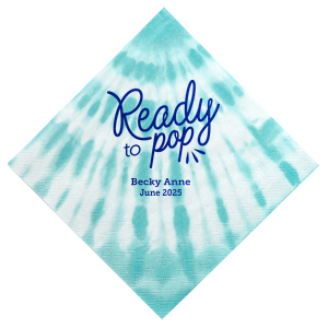 The ever-popular Pearl Gold Shimmer Cocktail Napkin with Shiny Rose Quartz Foil has a Ready to Pop graphic and is good for use in Words, Baby Shower themed parties and can't be beat. Showcase your style in every detail of your party's theme!