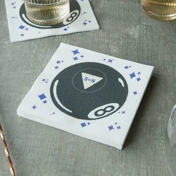 Magic 8 Ball Photo Napkin