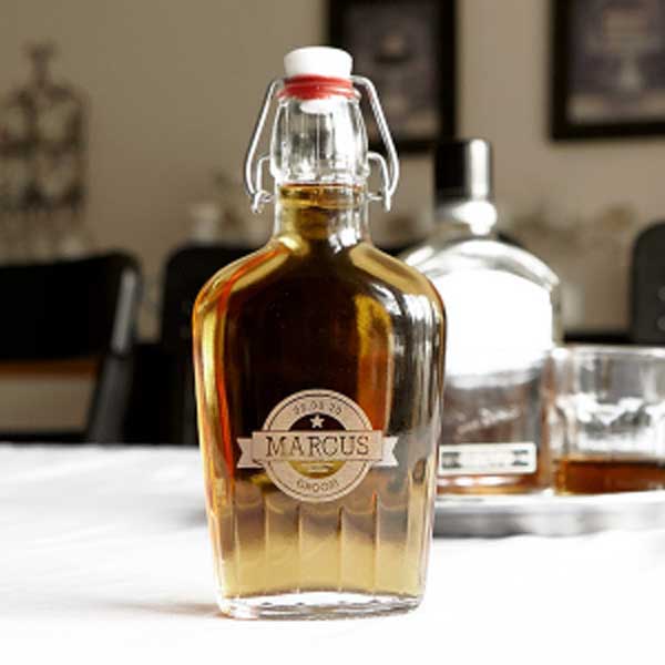 Personalized Glass Hip Flask Custom Glass Flask For Your Party