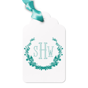 Our beautiful Monogram Floral Wreath Letterpress Gift Tag will look incredible on your gift made for your loved ones. Surprise them and add this unique final touch. They will love it! 