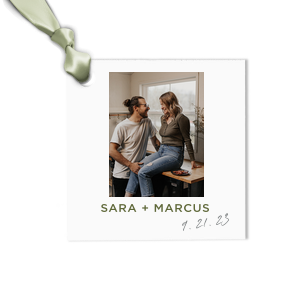 Our custom White Custom Photo Luggage Tag with Matte Army Green Ink Digital Print Colors and Matte Slate Gray Ink Digital Print Colors couldn't be more perfect. It's time to show off your impeccable taste.