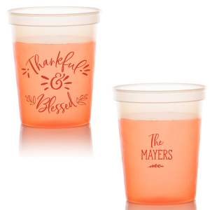 Our beautiful custom Gold 16 oz Stadium Cup with Matte White Ink Cup Ink Colors are a must-have for your next event—whatever the celebration!