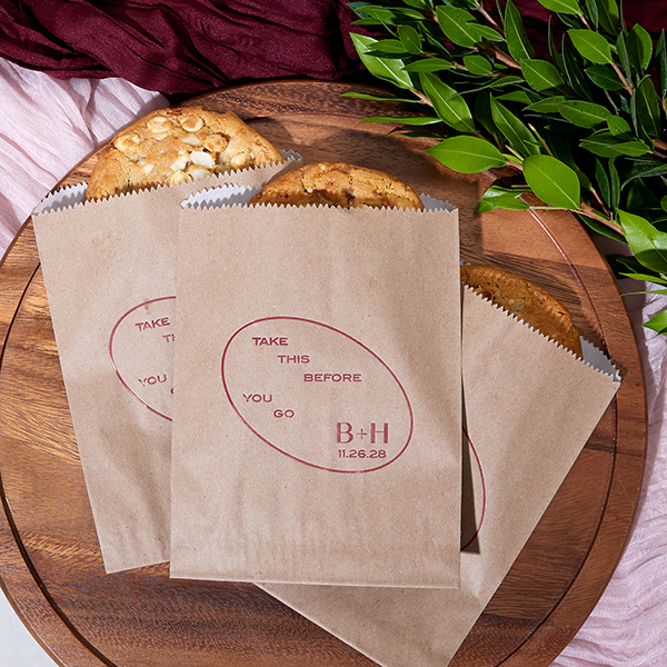 Ringed Couple Initials Bag 