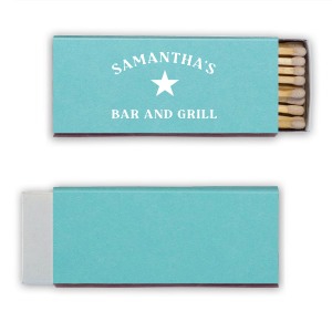 These vintage-inspired My Place Bar And Grill Matches are perfect for adding a retro charm to any home bar or restaurant. The classic design and playful text evoke a nostalgic feeling of simpler times.