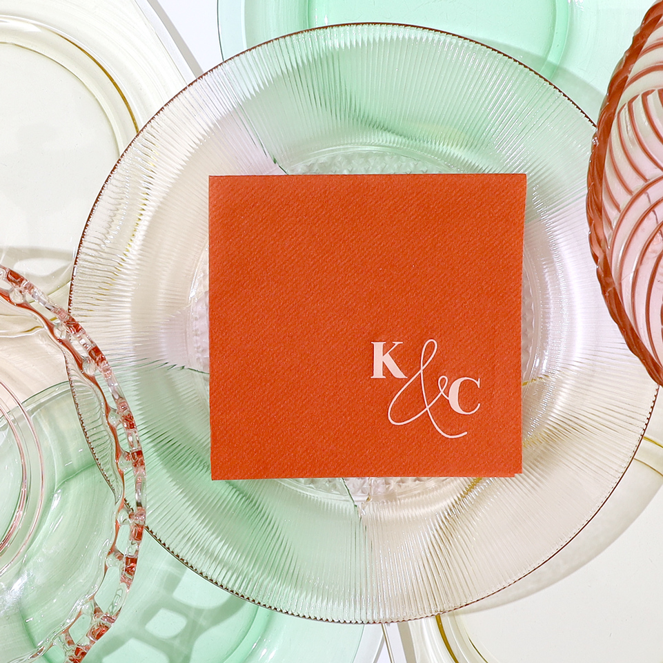 Bold & Modern Initials Napkin