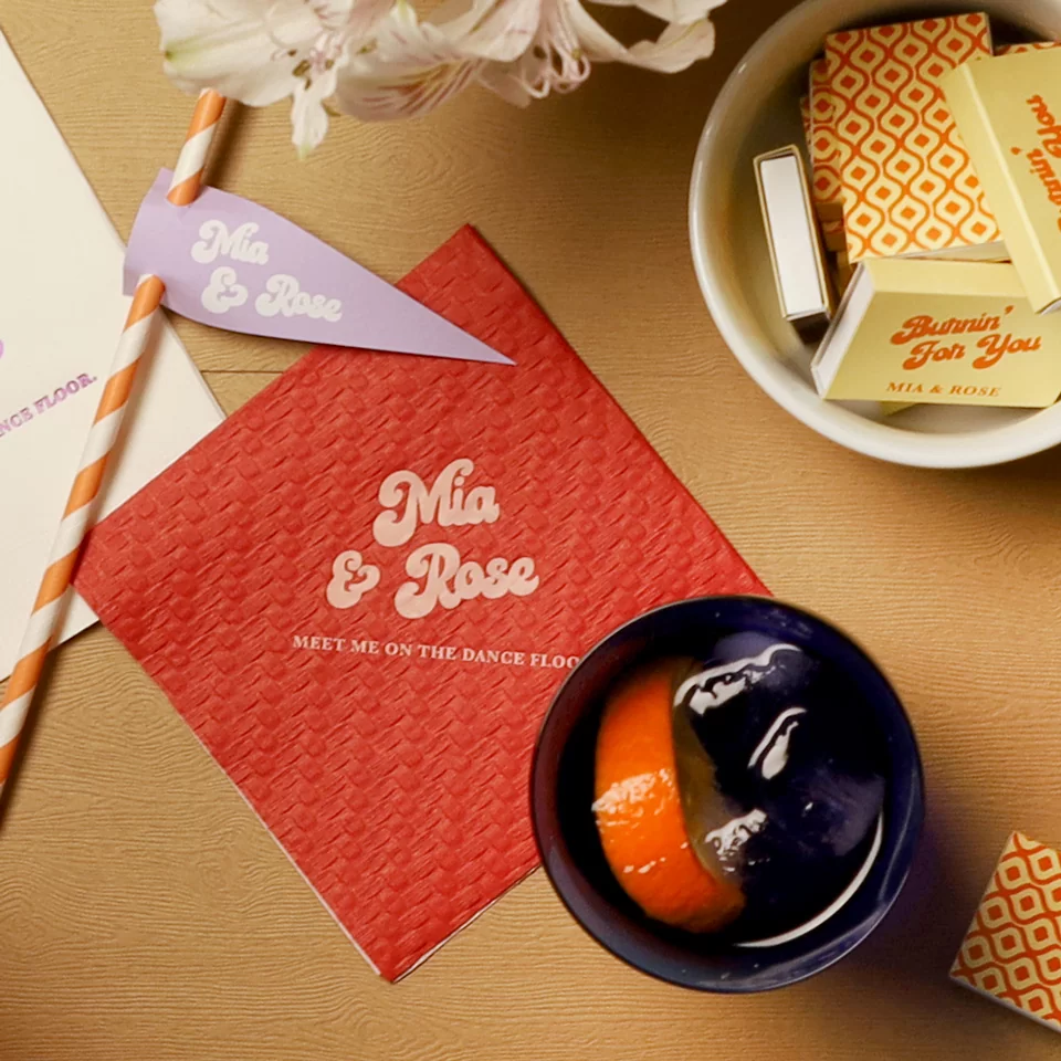 Woven Diamond Cocktail Napkin