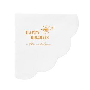 Decorate your home with the most-wanted season napkin this year. This Retro Snowflakes Napkin will bring the Christmas vibe for sure, your guests will agree! 