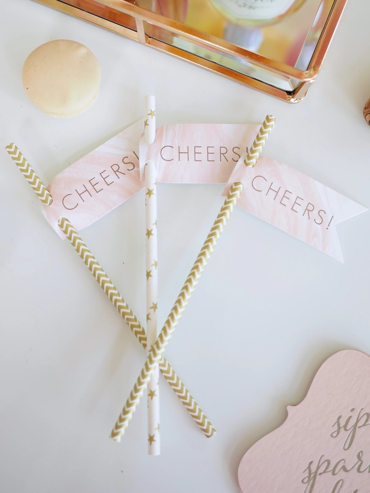 custom designed straw tags