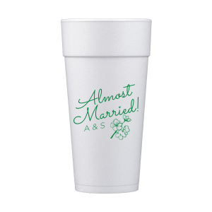 Our personalized 12 oz Styrofoam Cup with Matte Eggplant Ink Cup Ink Colors has a Spring Blossom graphic and is good for use in Floral themed parties and couldn't be more perfect. It's time to show off your impeccable taste.