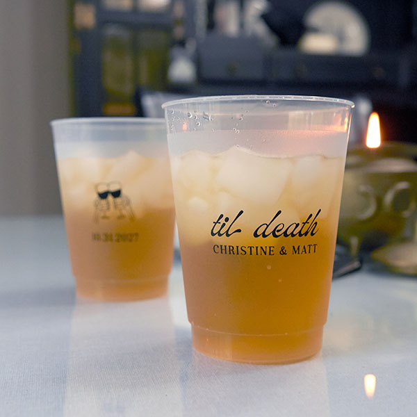 Til Death Toast Cup side by side filled