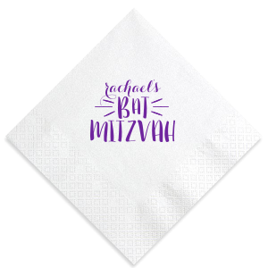 ForYourParty's elegant Tiffany Blue Cocktail Napkin with Matte Ballet Pink Foil Color can be personalized to match your party's exact theme and tempo.