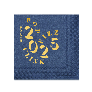It's that time of the year where you can decorate your home with this beautiful Pop Fizz & Clink Napkin branded with your own name on it! Bring a that vibe into your home! 