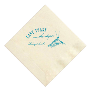 Last Toast on the Slopes Napkin