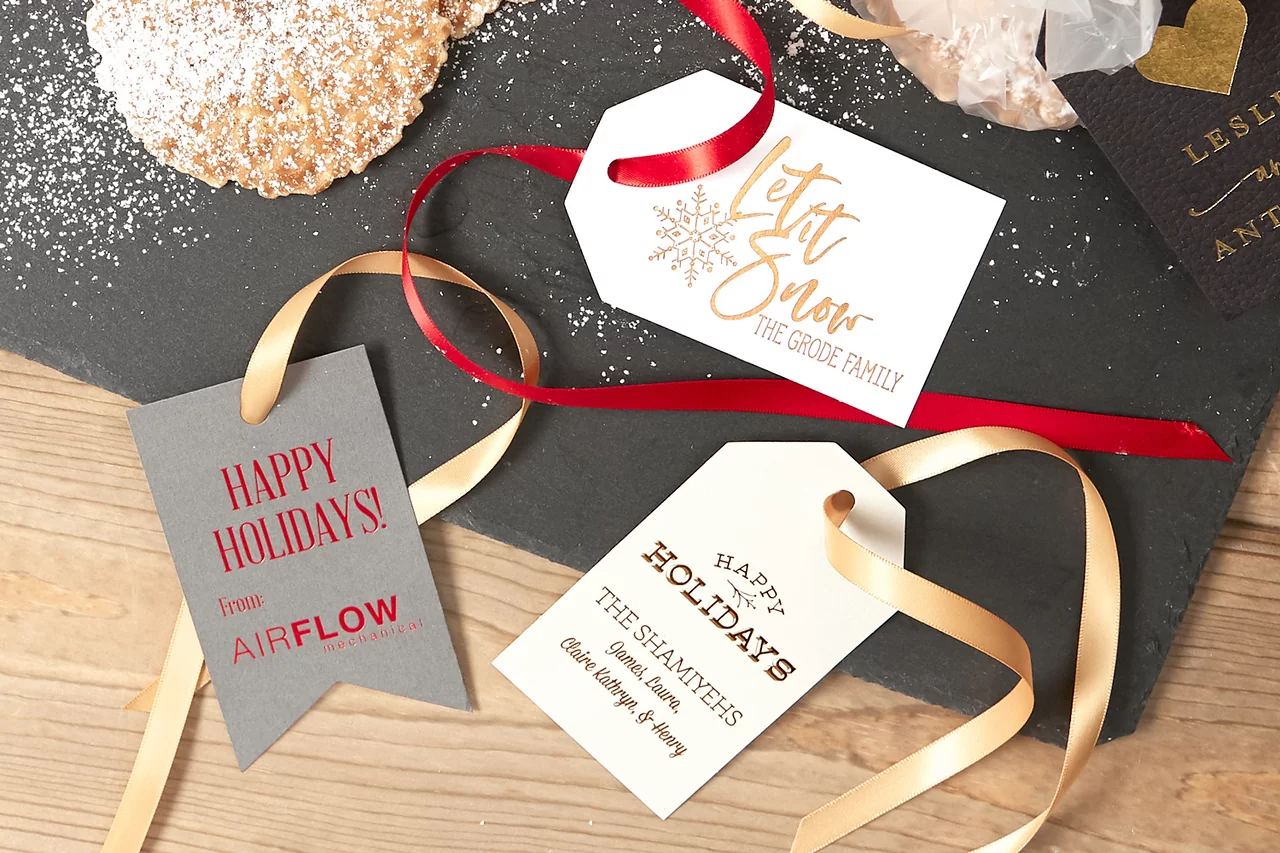 Get ready for the holiday season and prep those gift tags!