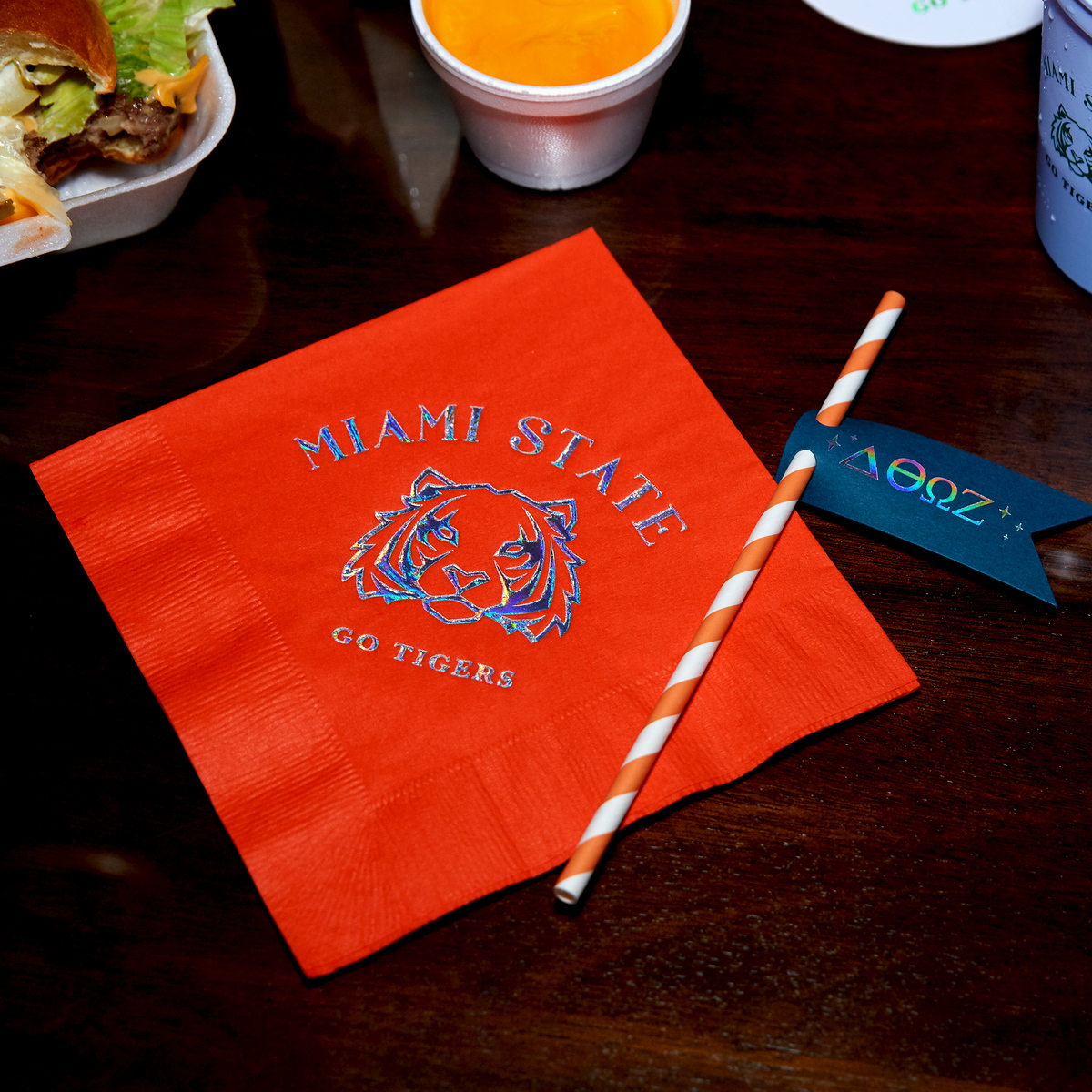 Chic Greek Week Go Tigers Napkin
