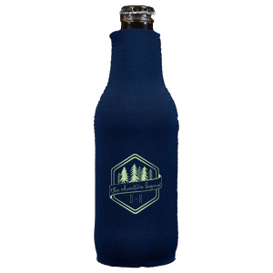 Kick off your lifelong adventure with the Adventure Begins Can Cooler. Featuring a pine tree-framed hexagon and a playful ribbon announcing "The adventure begins," this design captures the thrill of new beginnings. Perfect for couples ready to explore life together.