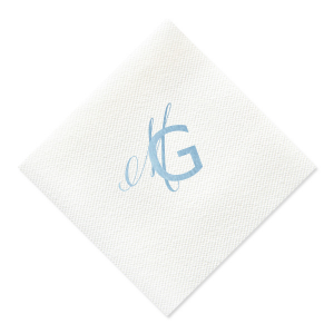 Custom Woven Ocean Woven Cocktail Napkin with Matte White Foil will impress guests like no other. Make this party unforgettable.