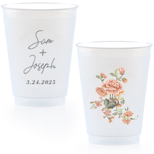Ornate Floral Photo Full Color Cup