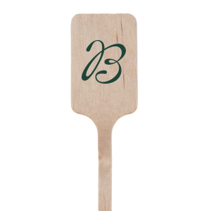 Stir up some nostalgia at your bachelor party with the Bachelor Party Initial Stir Stick, featuring the bachelor's initial in a vintage-inspired script font. Ideal for a gathering that celebrates the great outdoors and the 'last cast' before the big day.