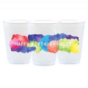 Galaxy Happy Birthday Photo Full Color Custom Cup