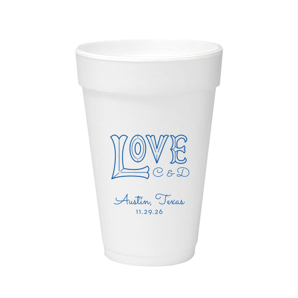 Love Word Art Cup