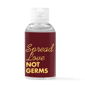 Spread Love Not Germs Hand Sanitizer Favor