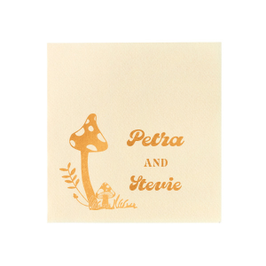 Add a touch of magic to your next special occasion with the Enchanted Mushroom Names Napkin. Customize the design with your choices of colors and styles, guaranteeing a memento that's as one of a kind as you are!