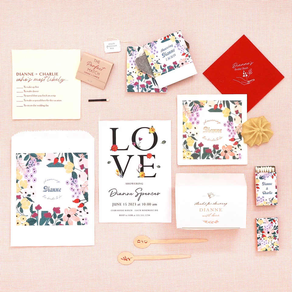 Floral Bridal Bash Napkin