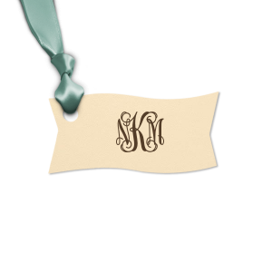 Our custom Natural Black Round Gift Tag with Satin Sterling Silver Foil can't be beat. Showcase your style in every detail of your party's theme!