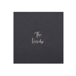 The ever-popular Slate Cocktail Napkin with Matte White Foil are a must-have for your next event—whatever the celebration!