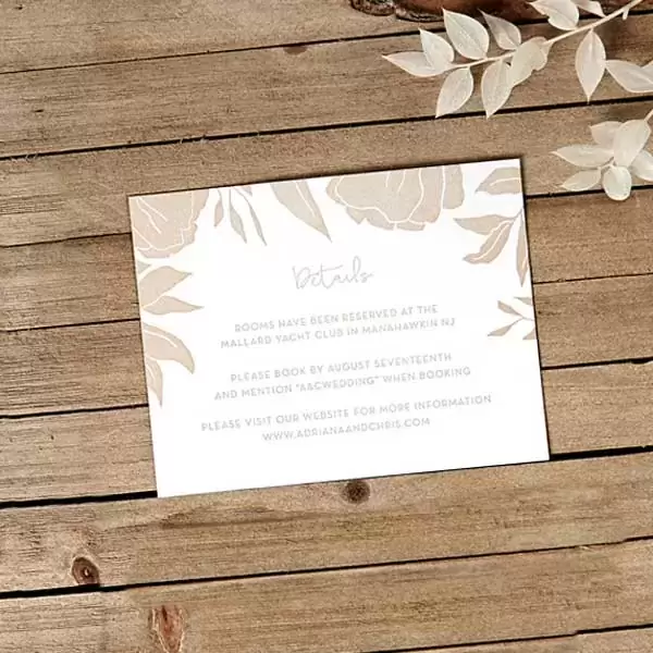 Details Card (Letterpress)