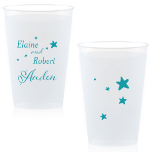 ForYourParty's personalized Matte Teal/Peacock Ink 24 oz Frost Flex Cup with Matte Teal/Peacock Ink Cup Ink Colors will give your party the personalized touch every host desires.