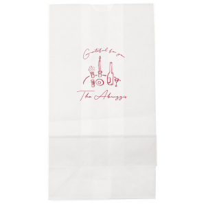Time again to spend the holiday with friends and family- showcase your feelings towards them with the Grateful For You Bag. There's no better way to show your love for someone than by sending them home with one of these stylish bags filled with dinner leftovers. Stock with wine bottle to make handy gifts bags for guests of gracious hosts. High customizable to fit your unique holiday needs.