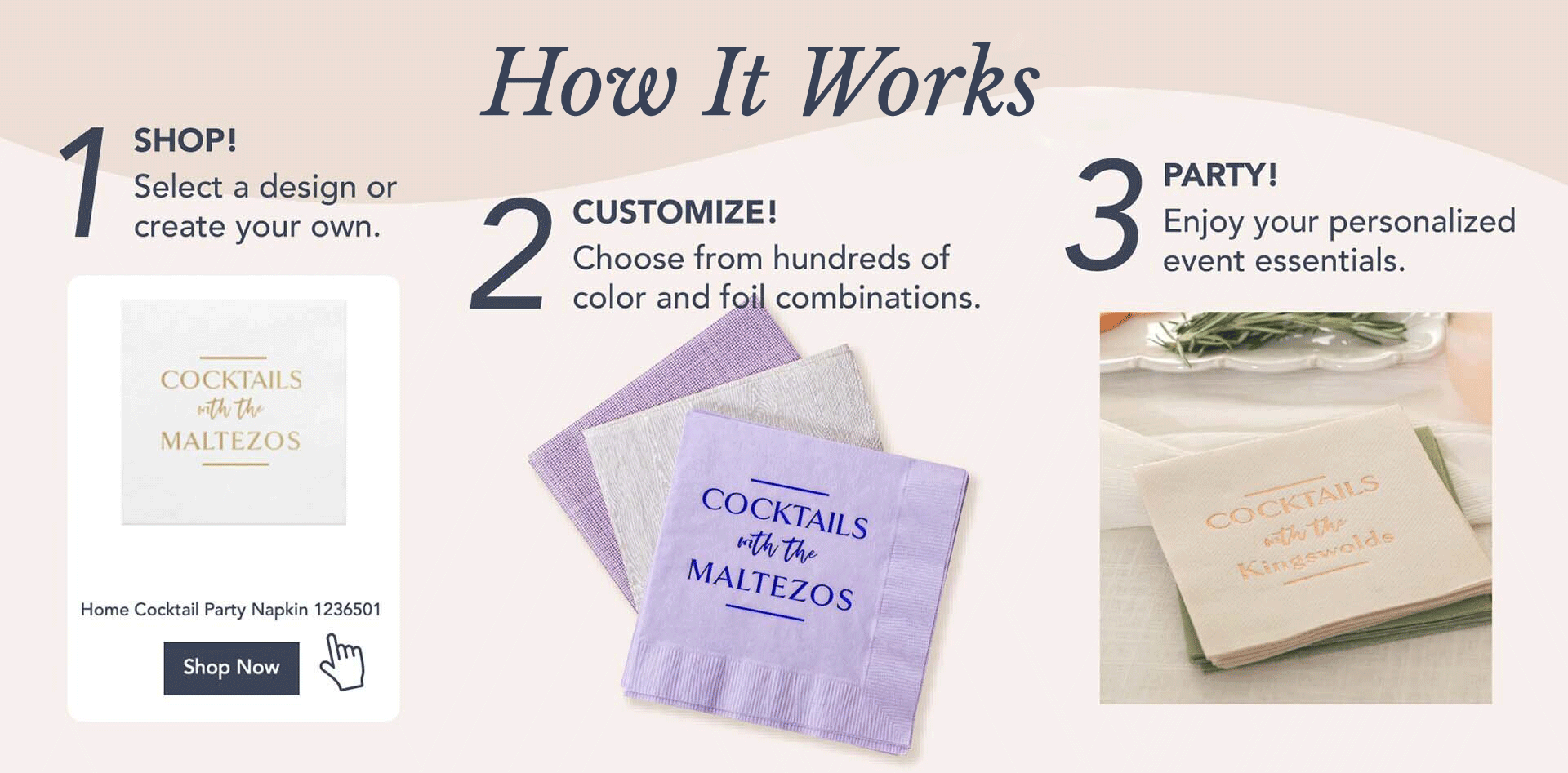 Select Your Design, Customize Your Supplies And Order Today | For Your Party