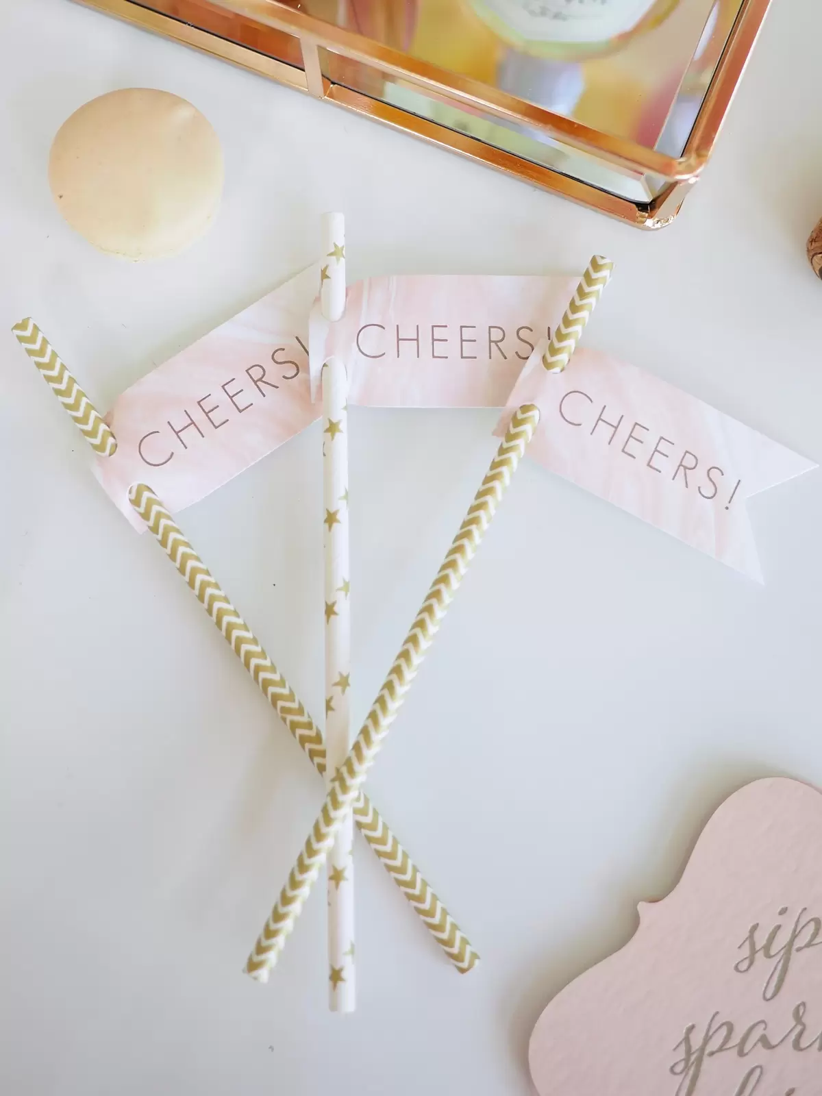 custom designed straw tags