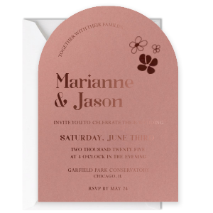 Whimsical Floral Arch Invite