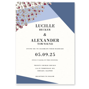 Leopard Geometric Invitation
