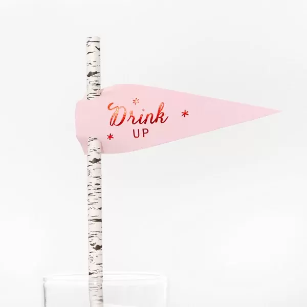 Pennant Straw Tag (Foil)