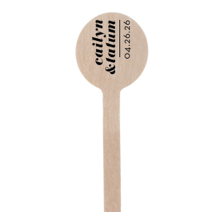 Custom Matte Black Round Stir Stick with Matte Black Foil will give your party the personalized touch every host desires.